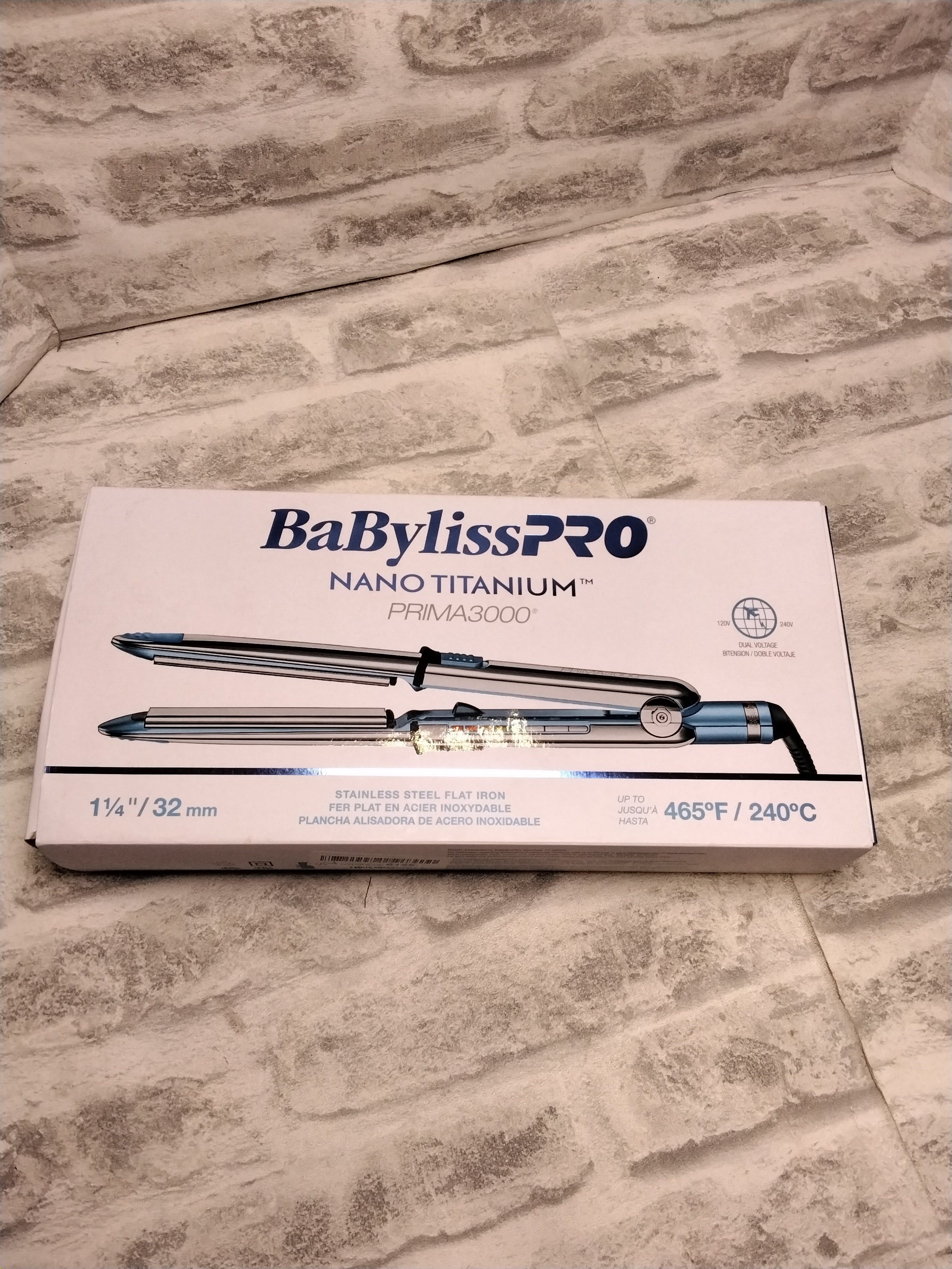 BaBylissPRO Nano Titanium Prima Ionic Straightener (7665858838766)